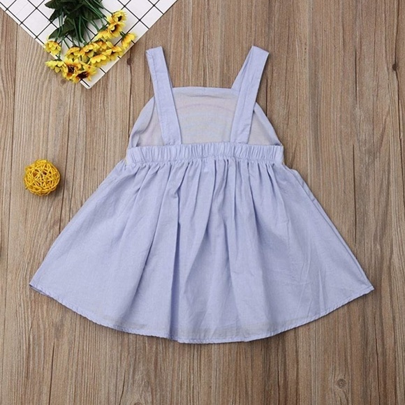 Baby toddler girl rainbow dress - Picture 3 of 8